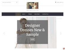Tablet Screenshot of annebridals.com